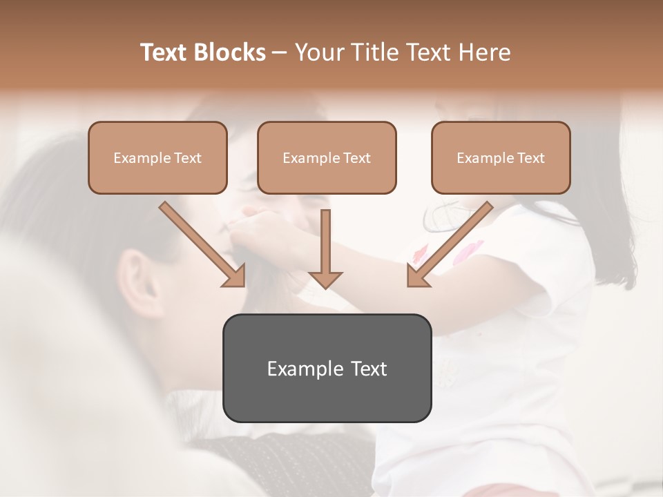 Home Relaxing Daughter PowerPoint Template