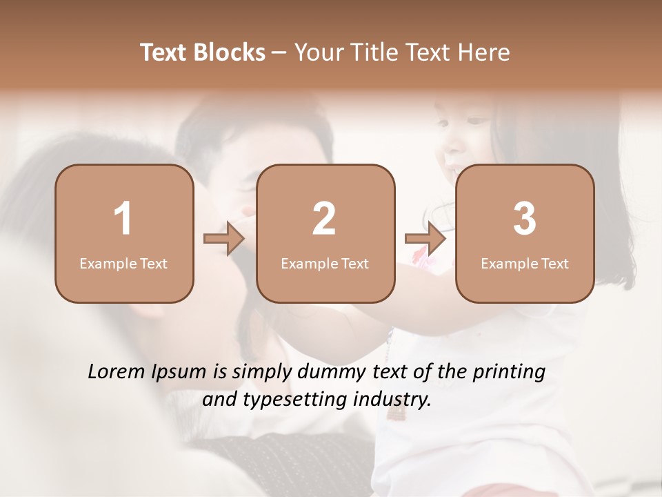 Home Relaxing Daughter PowerPoint Template