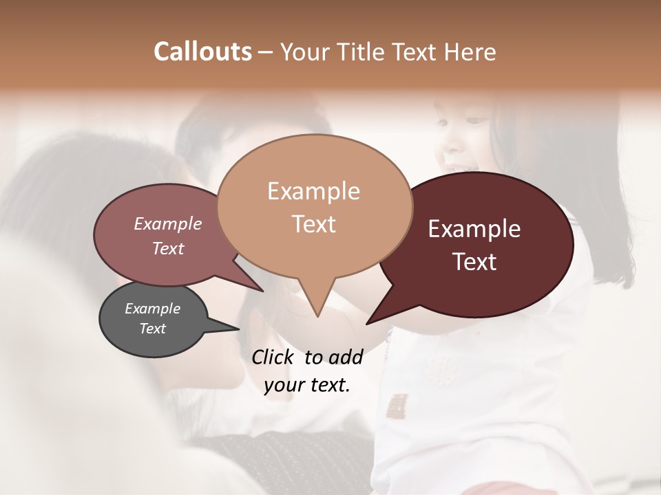 Home Relaxing Daughter PowerPoint Template