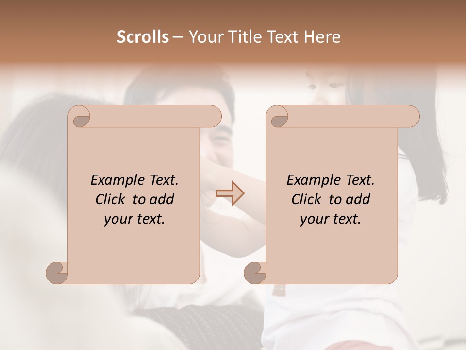 Home Relaxing Daughter PowerPoint Template