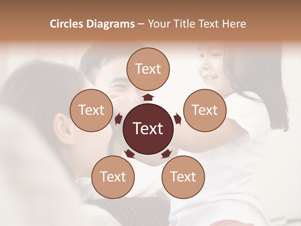 Home Relaxing Daughter PowerPoint Template