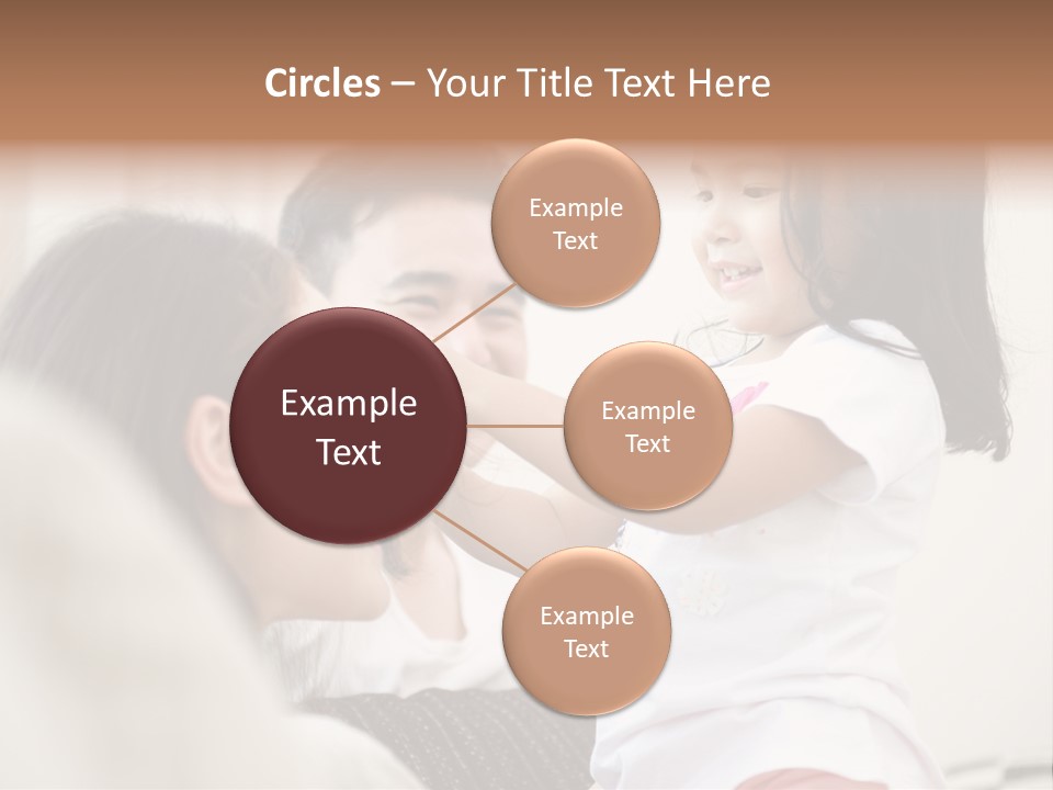 Home Relaxing Daughter PowerPoint Template