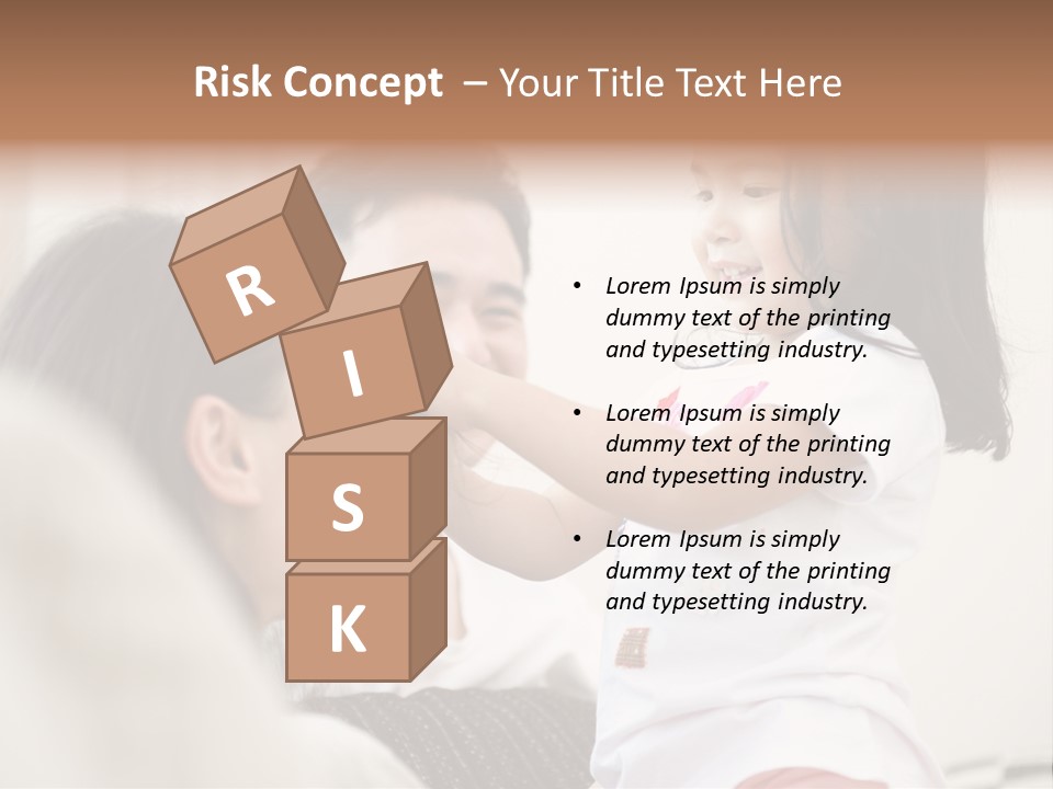 Home Relaxing Daughter PowerPoint Template