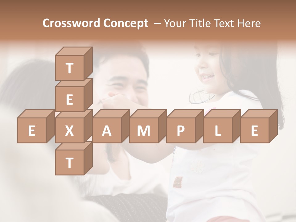 Home Relaxing Daughter PowerPoint Template