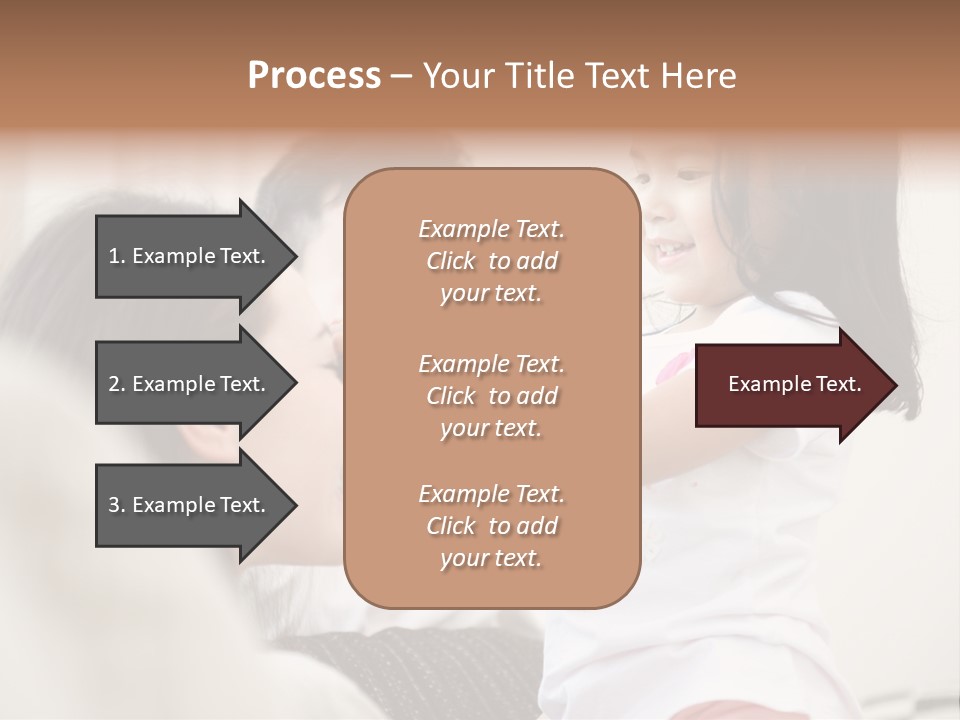 Home Relaxing Daughter PowerPoint Template