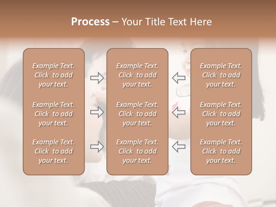 Home Relaxing Daughter PowerPoint Template