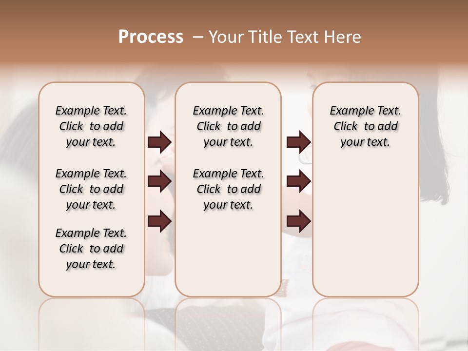 Home Relaxing Daughter PowerPoint Template