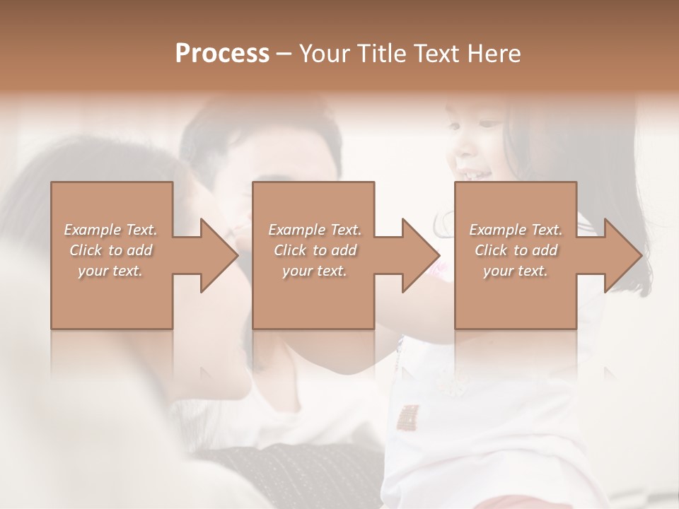 Home Relaxing Daughter PowerPoint Template