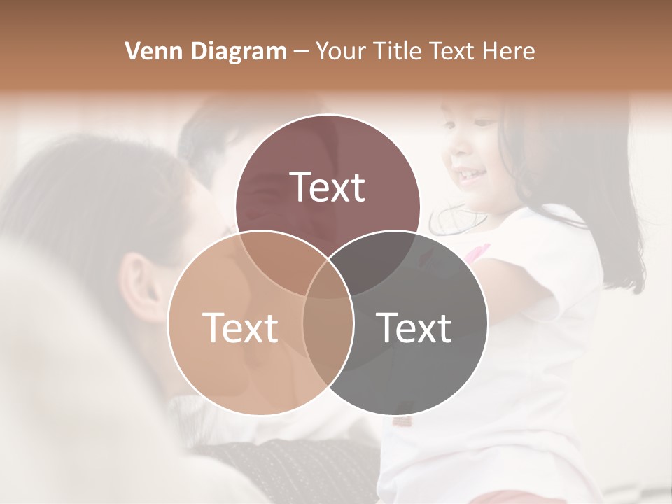 Home Relaxing Daughter PowerPoint Template