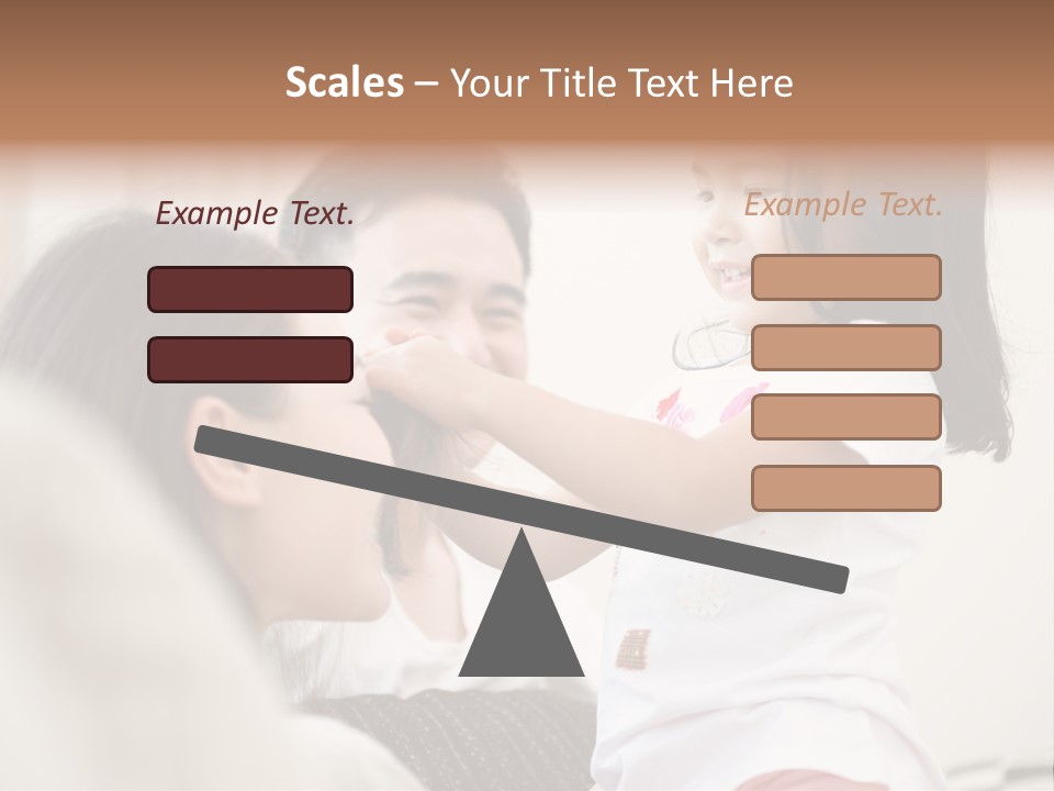 Home Relaxing Daughter PowerPoint Template