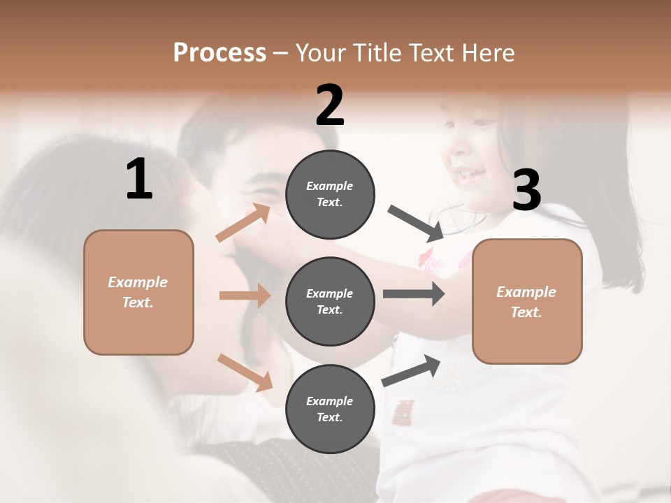 Home Relaxing Daughter PowerPoint Template