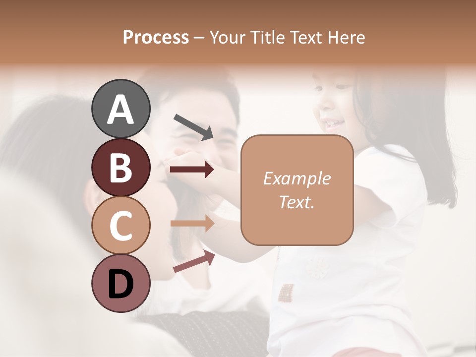 Home Relaxing Daughter PowerPoint Template