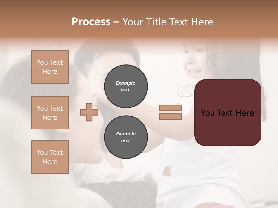 Home Relaxing Daughter PowerPoint Template