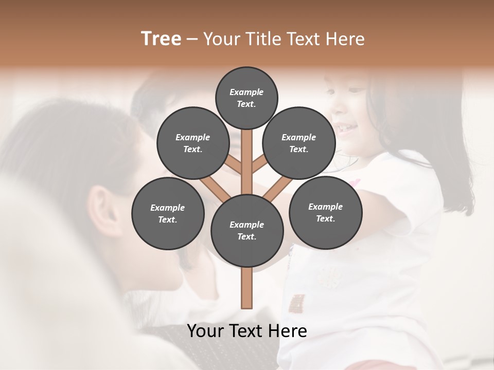 Home Relaxing Daughter PowerPoint Template