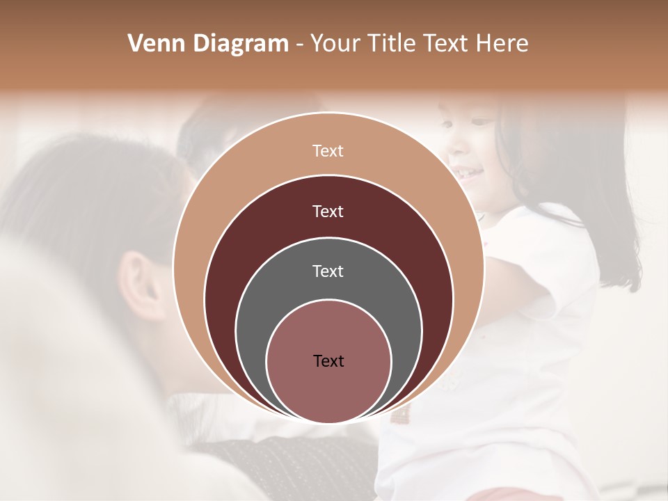 Home Relaxing Daughter PowerPoint Template