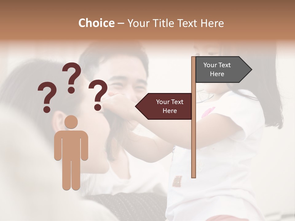 Home Relaxing Daughter PowerPoint Template