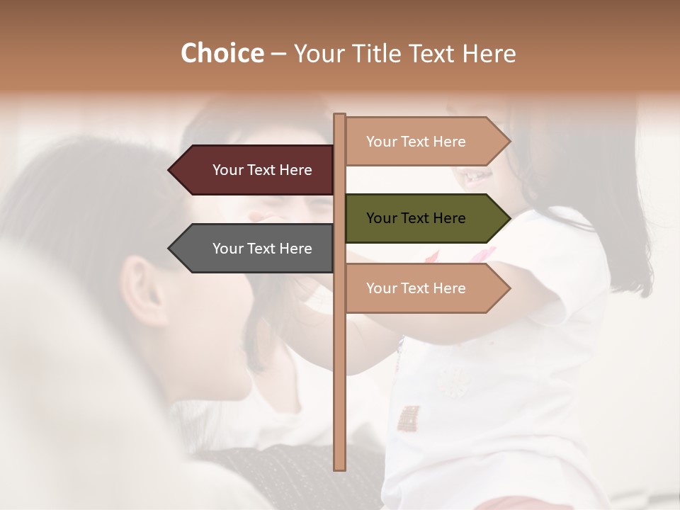 Home Relaxing Daughter PowerPoint Template