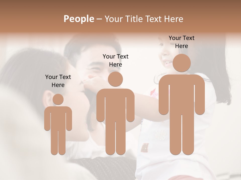 Home Relaxing Daughter PowerPoint Template