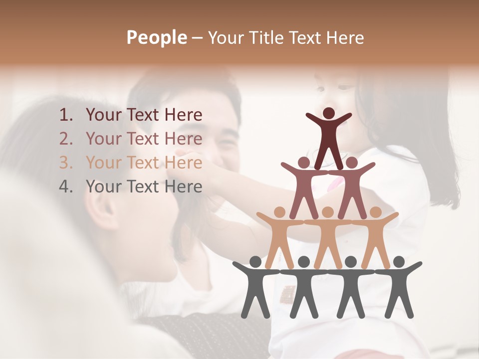 Home Relaxing Daughter PowerPoint Template