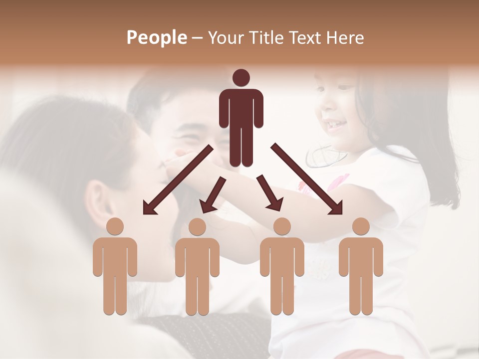 Home Relaxing Daughter PowerPoint Template