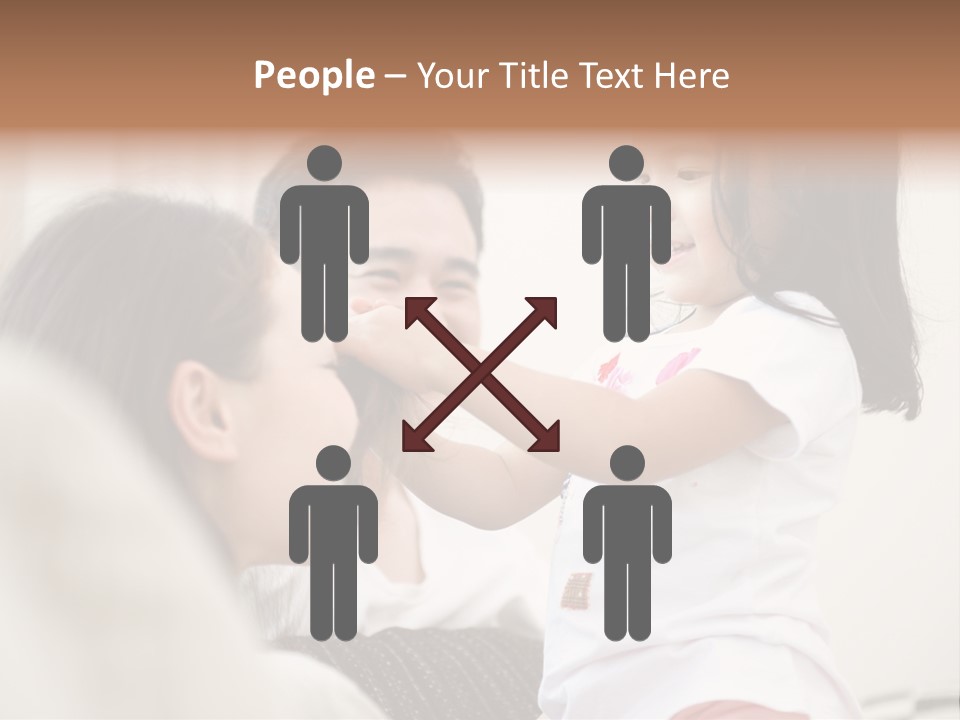 Home Relaxing Daughter PowerPoint Template