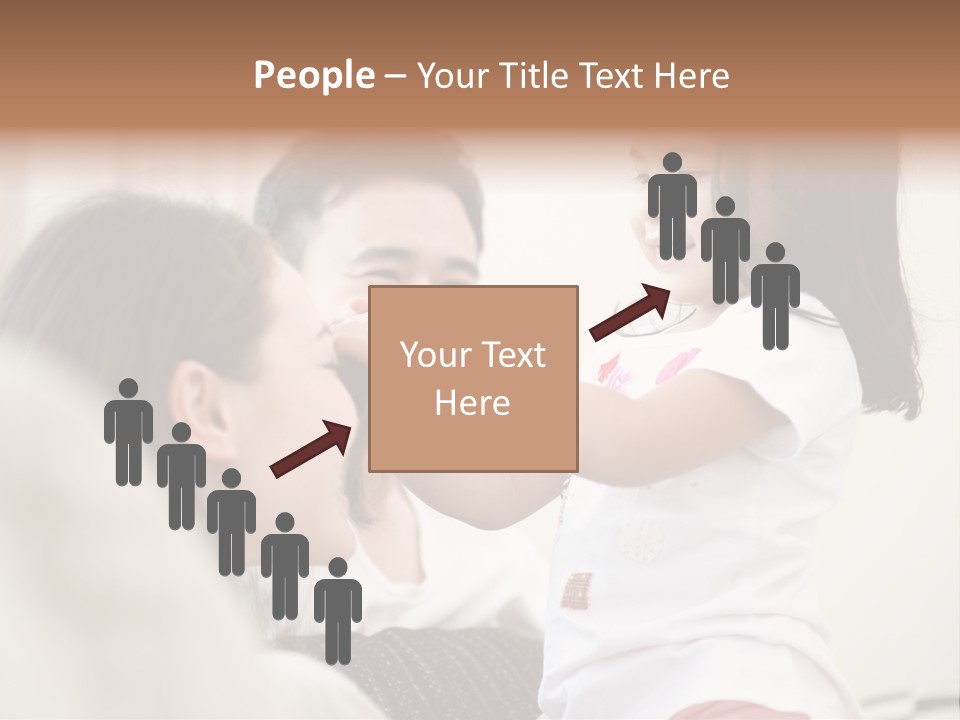 Home Relaxing Daughter PowerPoint Template