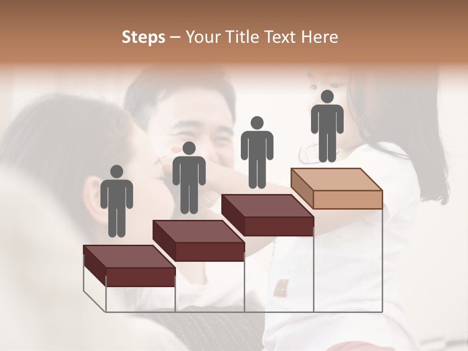 Home Relaxing Daughter PowerPoint Template