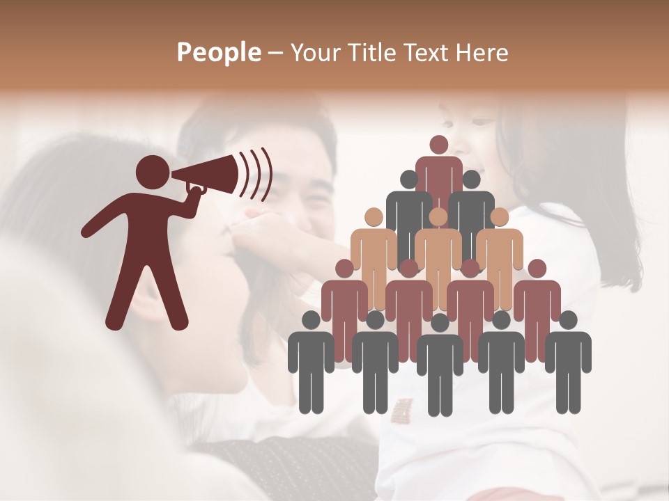 Home Relaxing Daughter PowerPoint Template