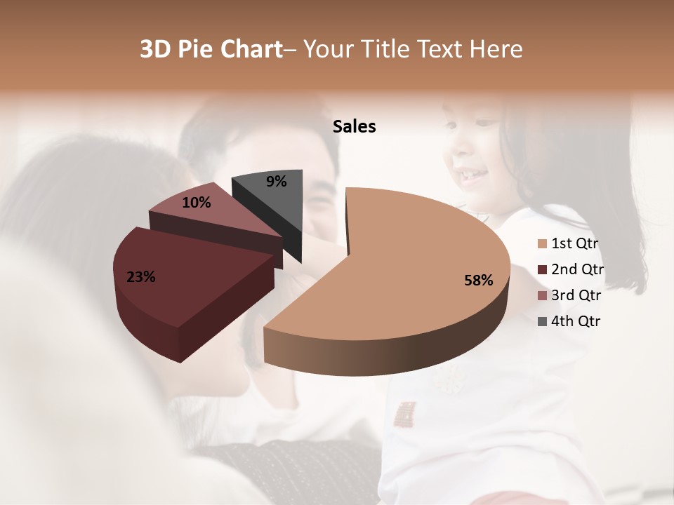 Home Relaxing Daughter PowerPoint Template