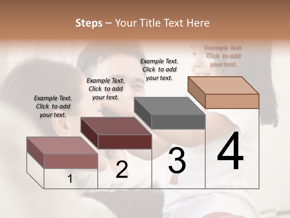 Home Relaxing Daughter PowerPoint Template