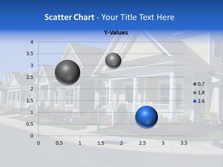 Exterior Suburban Home PowerPoint Template