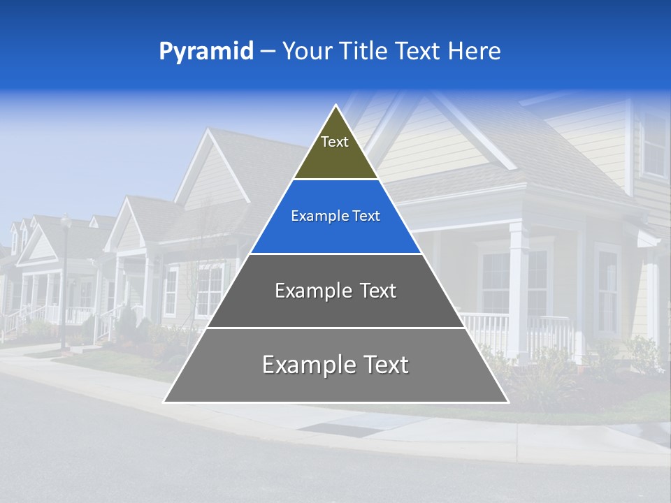 Exterior Suburban Home PowerPoint Template