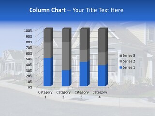 Exterior Suburban Home PowerPoint Template