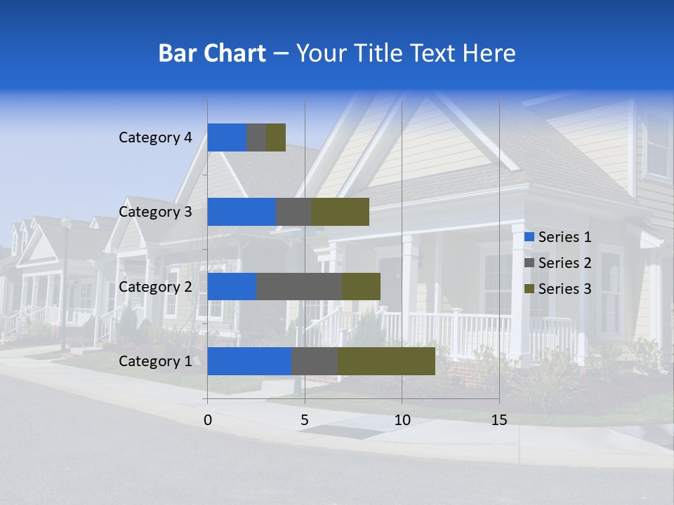 Exterior Suburban Home PowerPoint Template
