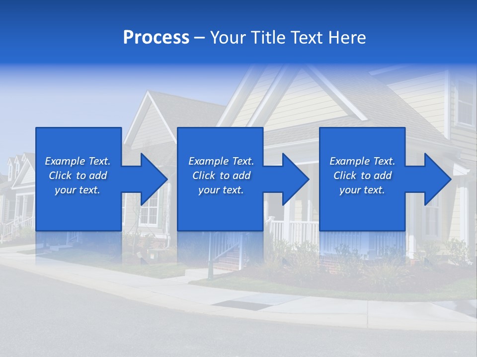 Exterior Suburban Home PowerPoint Template