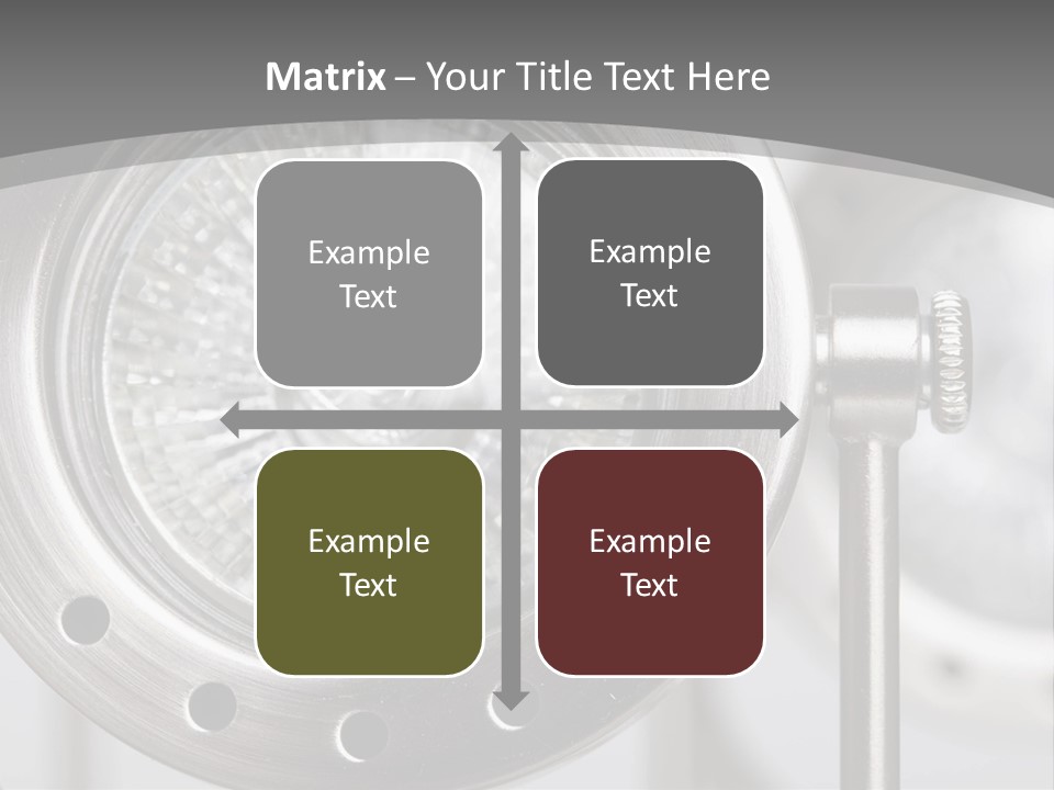 A Close Up Of A Metal Object With A White Background PowerPoint Template