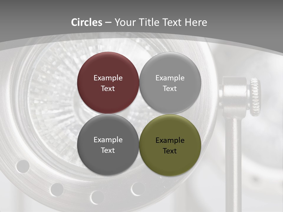 A Close Up Of A Metal Object With A White Background PowerPoint Template