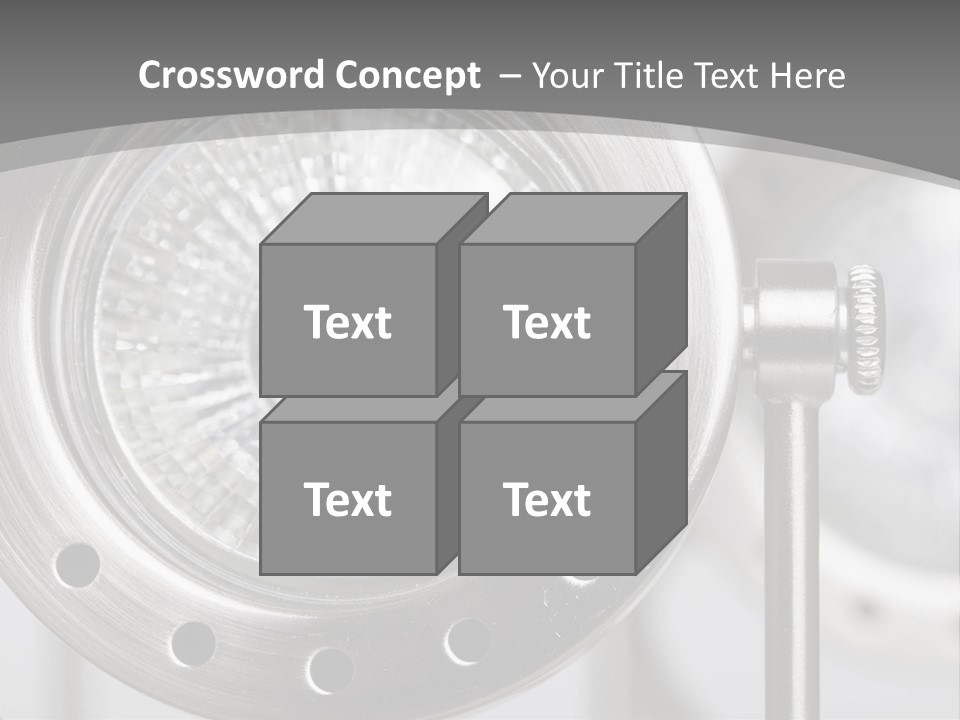 A Close Up Of A Metal Object With A White Background PowerPoint Template