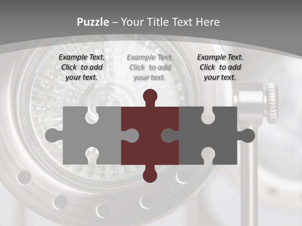 A Close Up Of A Metal Object With A White Background PowerPoint Template