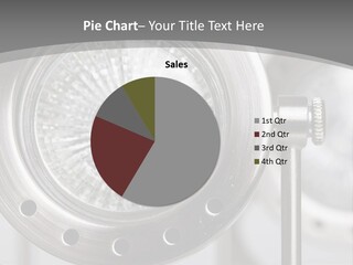 A Close Up Of A Metal Object With A White Background PowerPoint Template