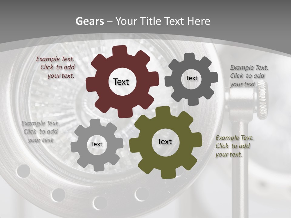 A Close Up Of A Metal Object With A White Background PowerPoint Template