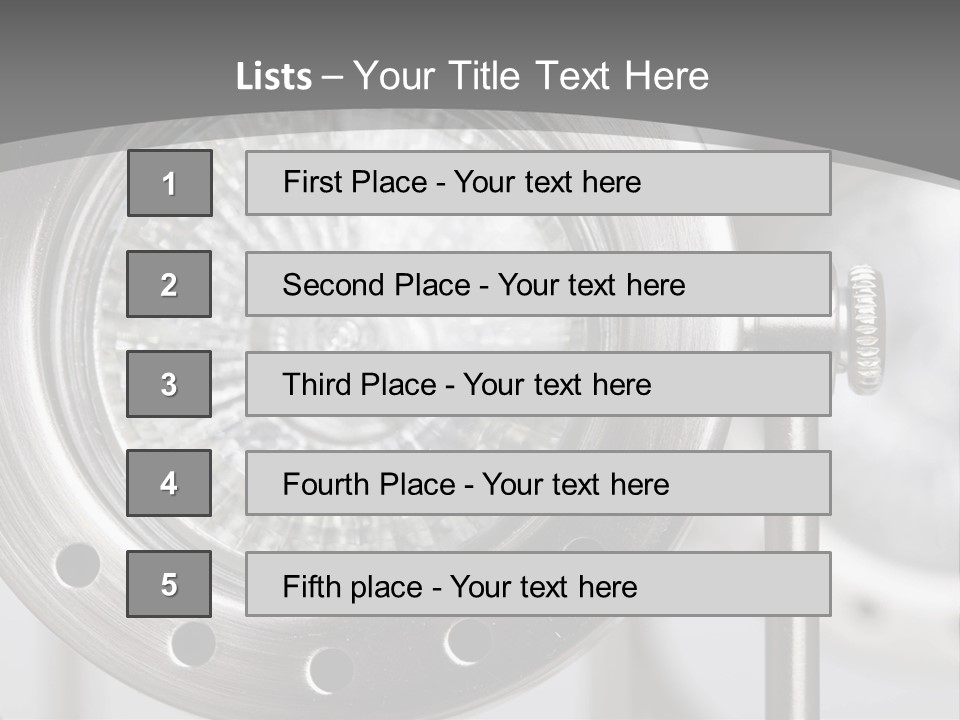 A Close Up Of A Metal Object With A White Background PowerPoint Template