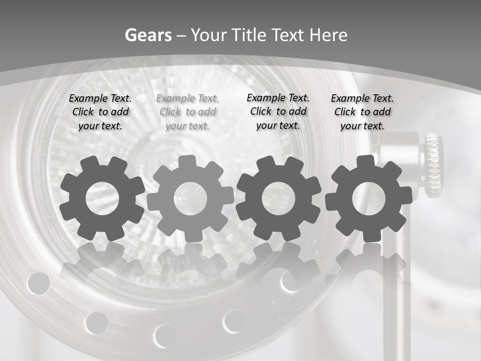 A Close Up Of A Metal Object With A White Background PowerPoint Template