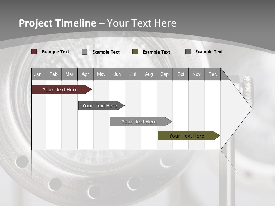 A Close Up Of A Metal Object With A White Background PowerPoint Template