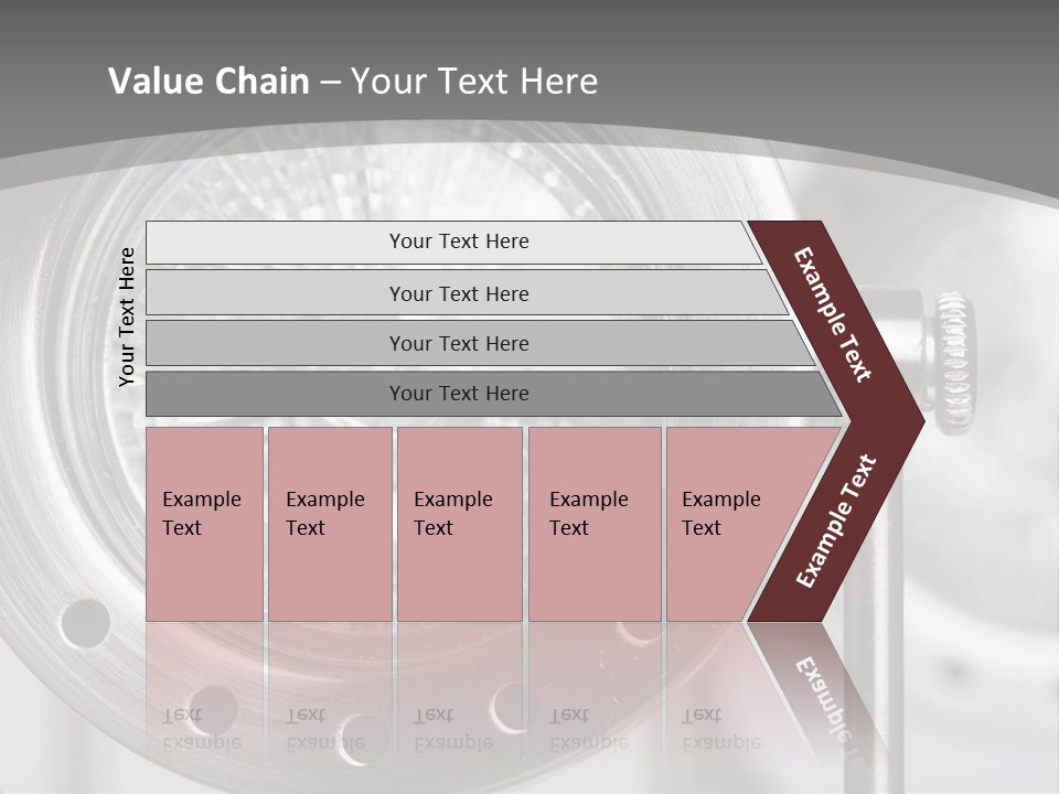 A Close Up Of A Metal Object With A White Background PowerPoint Template