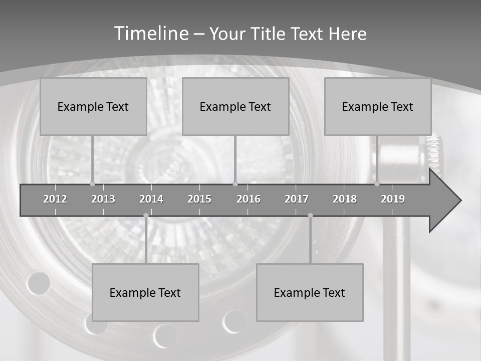 A Close Up Of A Metal Object With A White Background PowerPoint Template