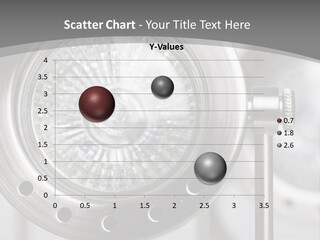 A Close Up Of A Metal Object With A White Background PowerPoint Template