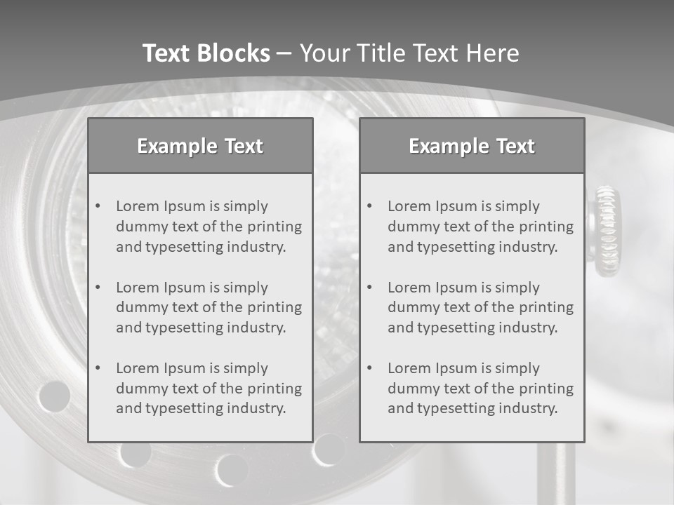 A Close Up Of A Metal Object With A White Background PowerPoint Template