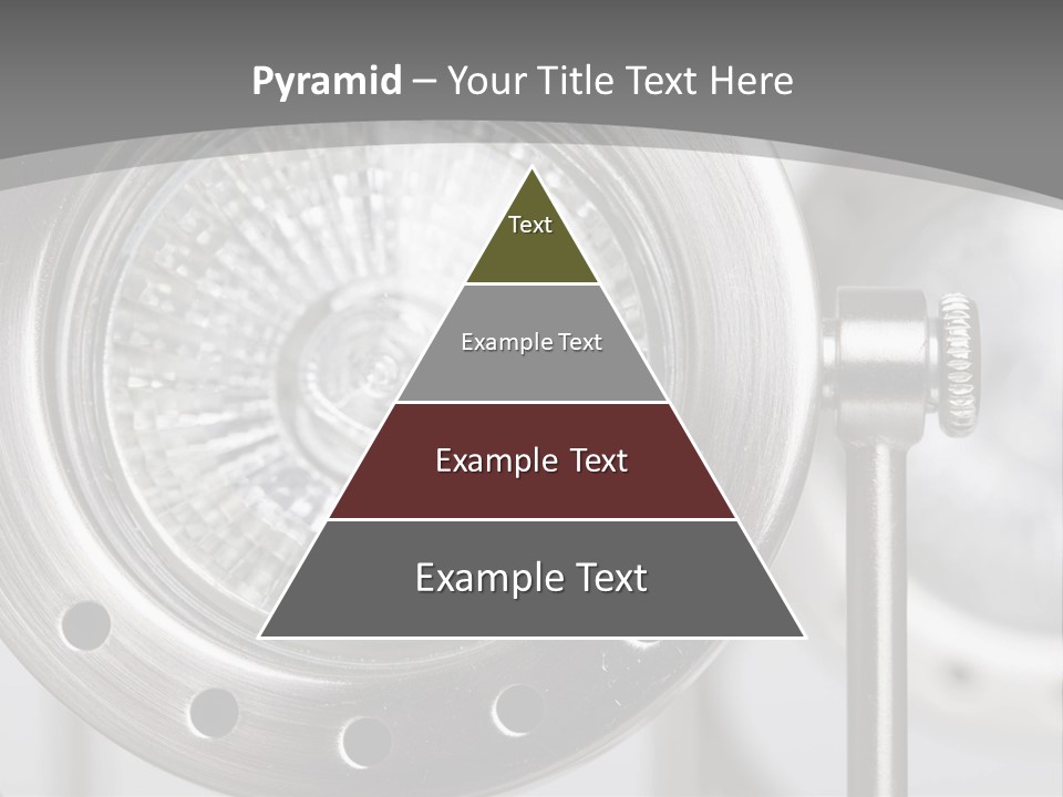 A Close Up Of A Metal Object With A White Background PowerPoint Template