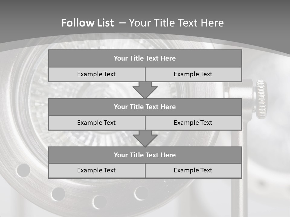 A Close Up Of A Metal Object With A White Background PowerPoint Template